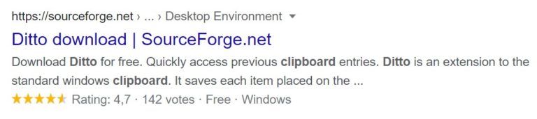 ditto clipboard manager open source