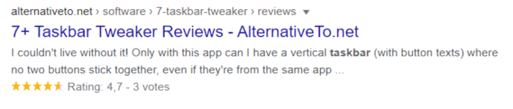 7+ Taskbar Tweaker Reviews Image 3