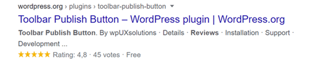 ᐅ • WordPress Toolbar Plugin · Toolbar Publish Button