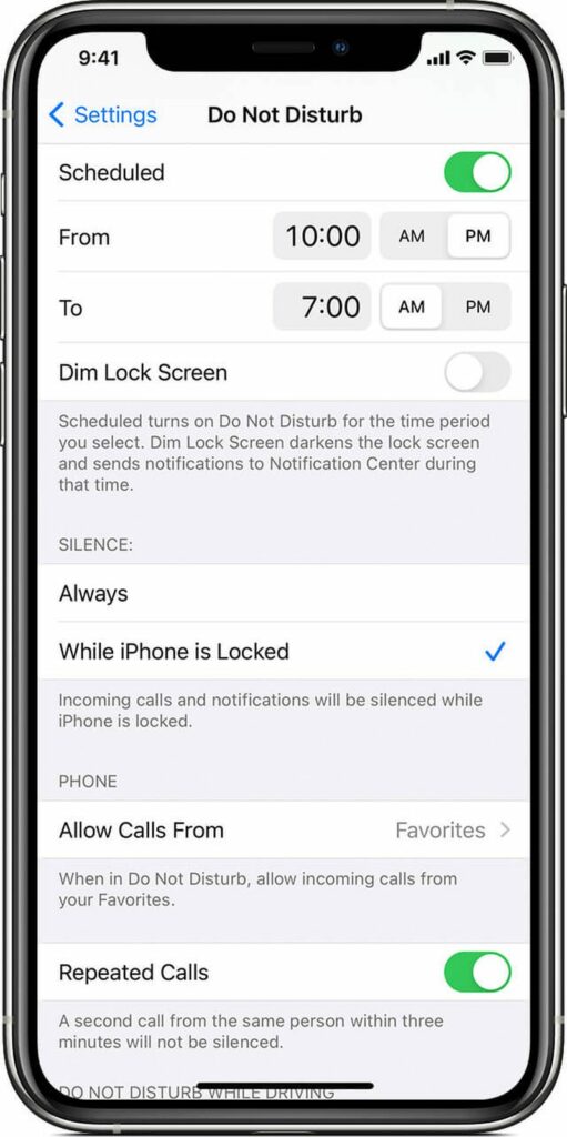 Do Not Disturb Iphone